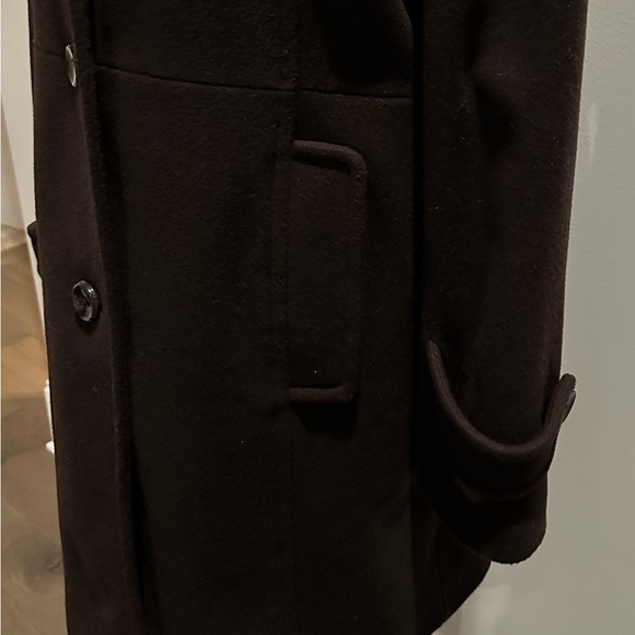 Coat, Brown w/Scarf, Knee Length - Picture 2 of 5